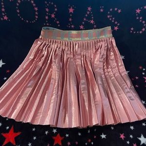 Brand new never worn pleated metallic skirt